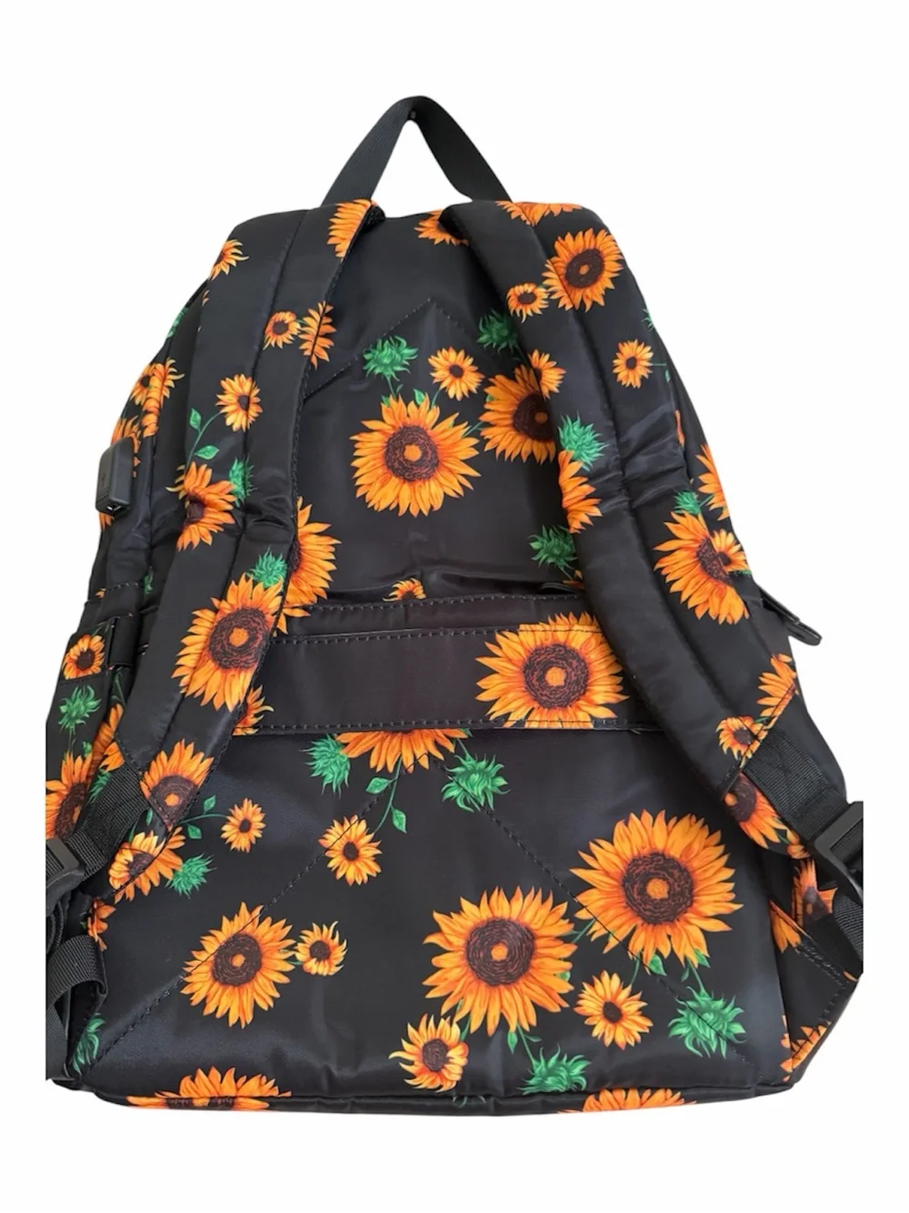 NWOT Sunflower Print Black Backpack by Mosiso
